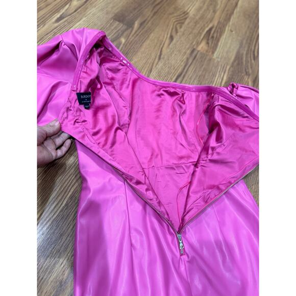 BARDOT faux leather Mariella Mini Dress In Hot Pink SIZE M - Picture 9 of 9